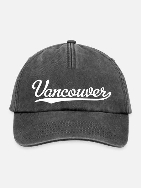 Vancouver - Relaxed Vintage Cap - Vintage Schwarz