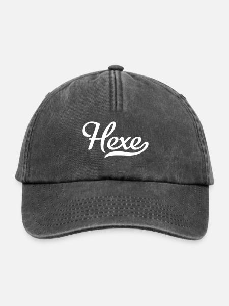 Hexe - Relaxed Vintage Cap - Vintage Schwarz