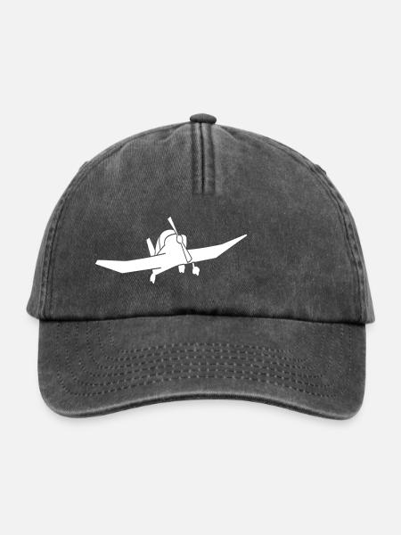 DR400 Robin Flugzeug Geschenk - Relaxed Vintage Cap - Vintage Schwarz