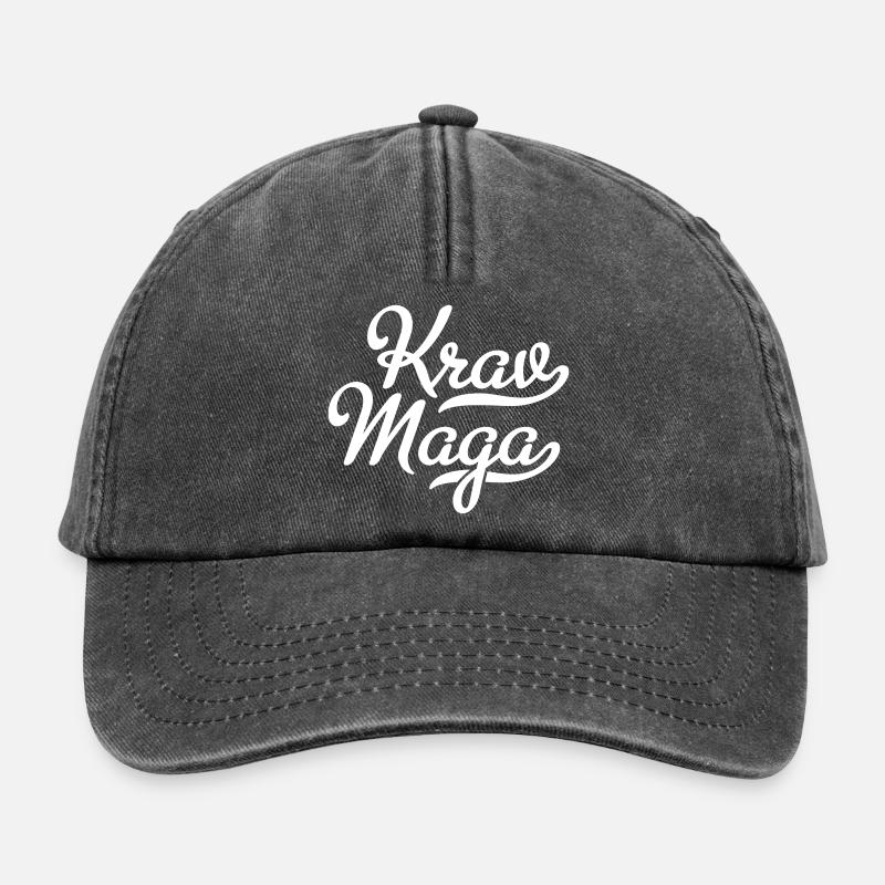 Krav Maga - Casquette vintage décontractée - noir vintage
