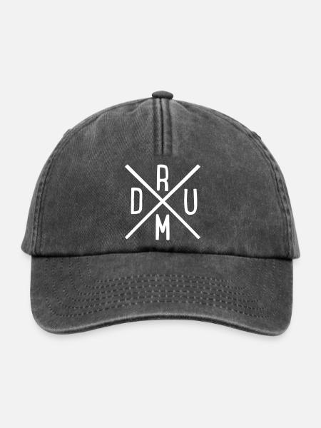 drum - Relaxed Vintage Cap - Vintage Schwarz