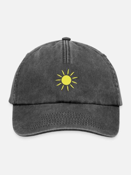 Natur - Sonne - Relaxed Vintage Cap - Vintage Schwarz