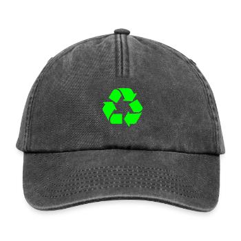 recycling,waste,Circle - Relaxed Vintage Cap - vintage black - Front