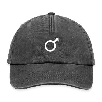 Male - Casquette vintage décontractée - noir vintage - Devant