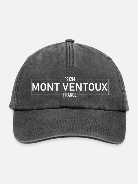 Mont Ventoux Premium - Relaxed Vintage Cap - Vintage Schwarz
