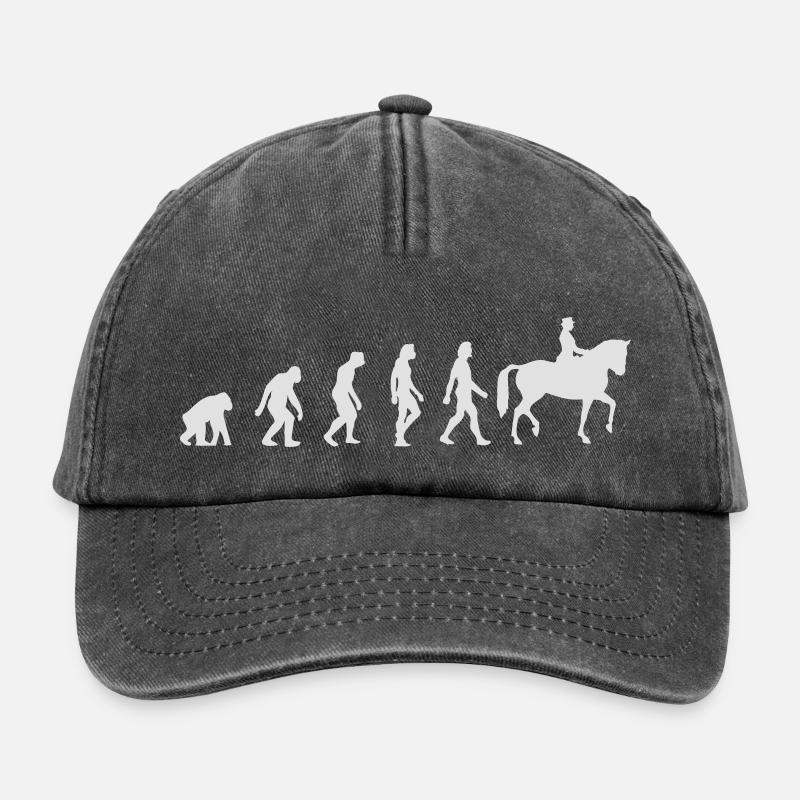 The Evolution Of Riding - Relaxed Vintage Cap - vintage black