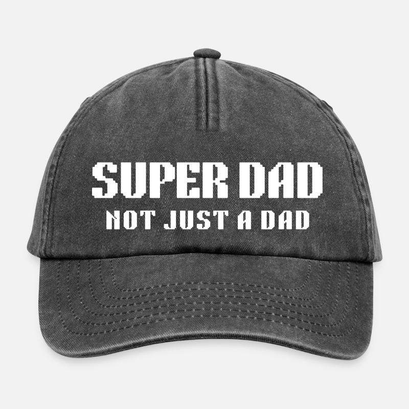 Super Dad: Not Just a Dad - Relaxed Vintage Cap - vintage black