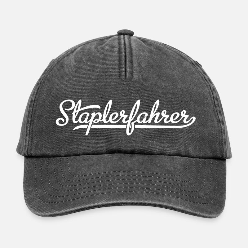 Staplerfahrer - Relaxed Vintage Cap - Vintage Schwarz