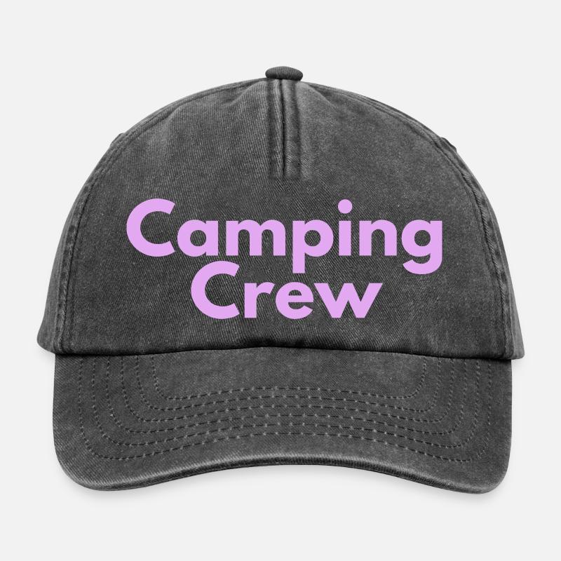 Camping Crew - Relaxed Vintage Cap - Vintage Schwarz