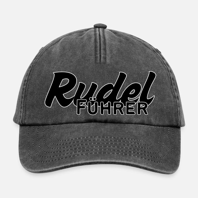 Rudelführer - Relaxed Vintage Cap - Vintage Schwarz