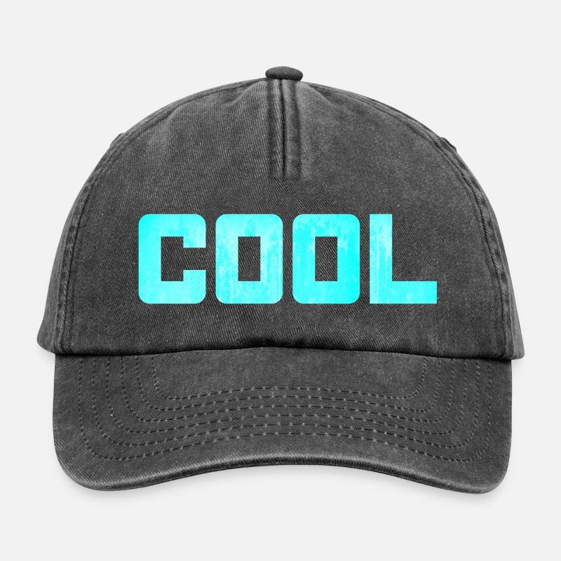 cool eisblau Eis kühl kalt Eigenschaft Quote - Casquette vintage décontractée - noir vintage