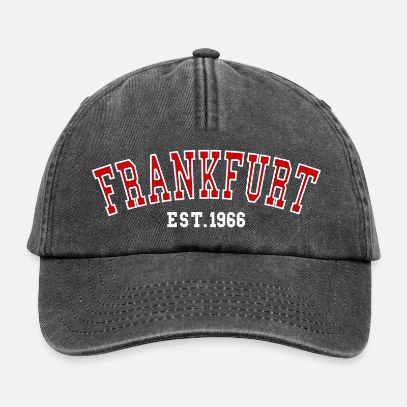 Frankfurt Est. 1966 - Relaxed Vintage Cap - vintage black