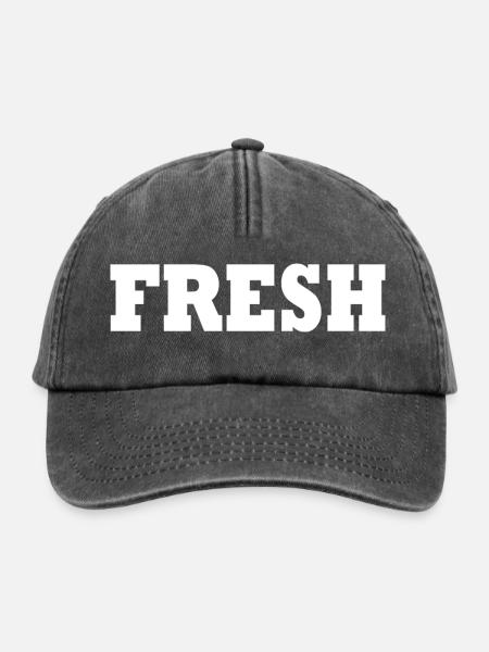Fresh - Relaxed Vintage Cap - Vintage Schwarz