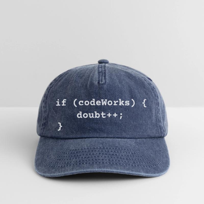 Funny Programmer T-Shirt Humor Coding Funny Python Relaxed Vintage Cap