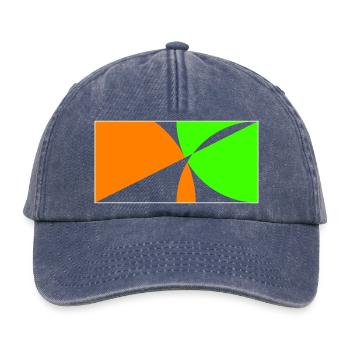 Restez sur la balle! - Casquette vintage décontractée - vintage bleu jeans - Devant