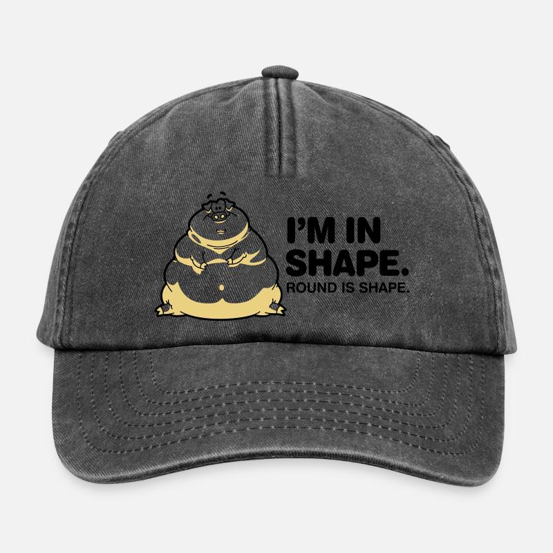 Je suis en grande forme. Circulaire est aussi une - Casquette vintage décontractée - noir vintage