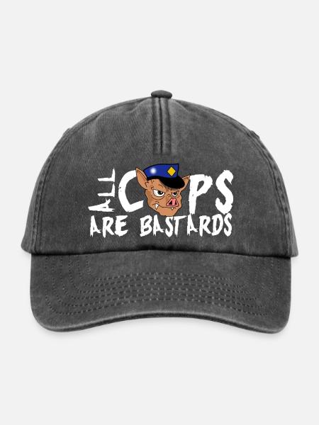 Cops sind scheiße ! - Relaxed Vintage Cap - Vintage Schwarz