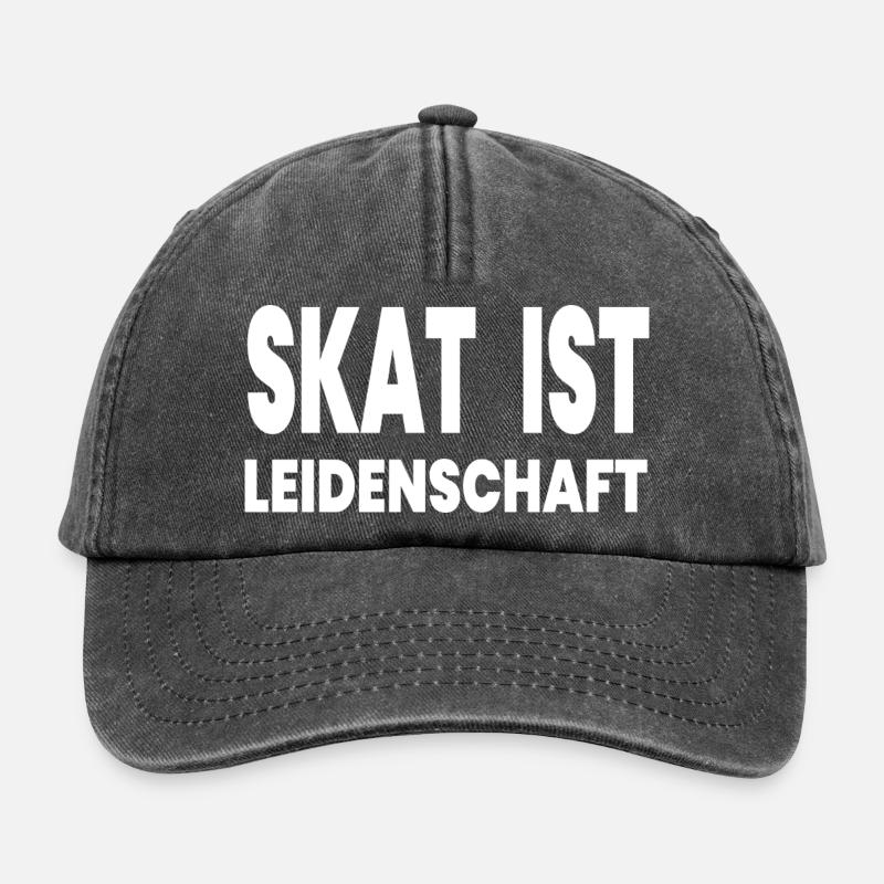 Skat - Relaxed Vintage Cap - Vintage Schwarz
