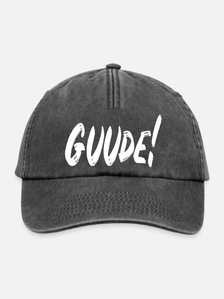 Guude! - Relaxed Vintage Cap - Vintage Schwarz