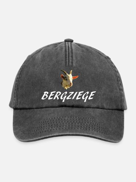 Bergziege - Relaxed Vintage Cap - Vintage Schwarz