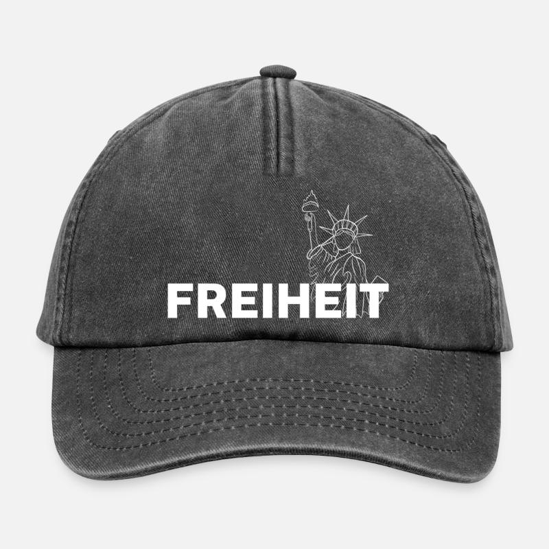 Freedom - Relaxed Vintage Cap - vintage black