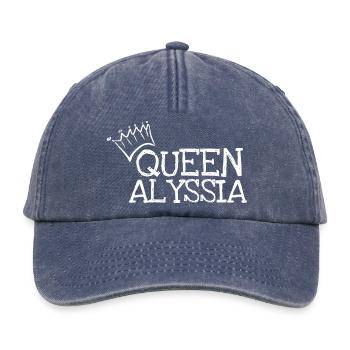Geschenk für Alyssia - Relaxed Vintage Cap - Vintage Denim - Vorne