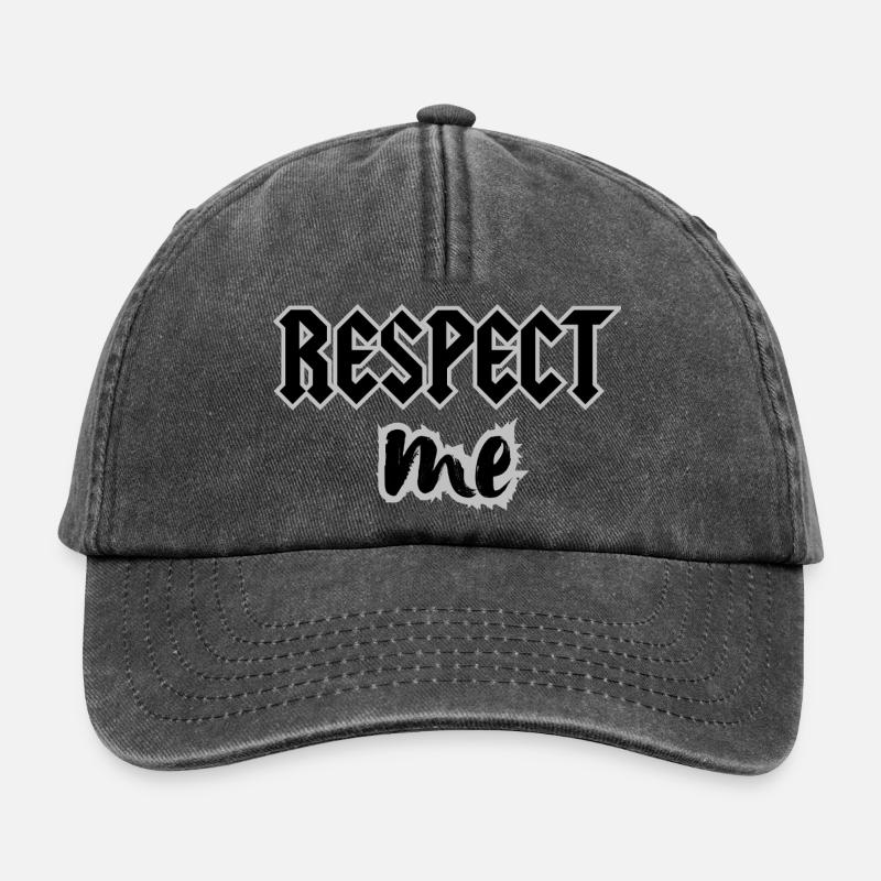 RESPECT ME - Relaxed Vintage Cap - vintage black