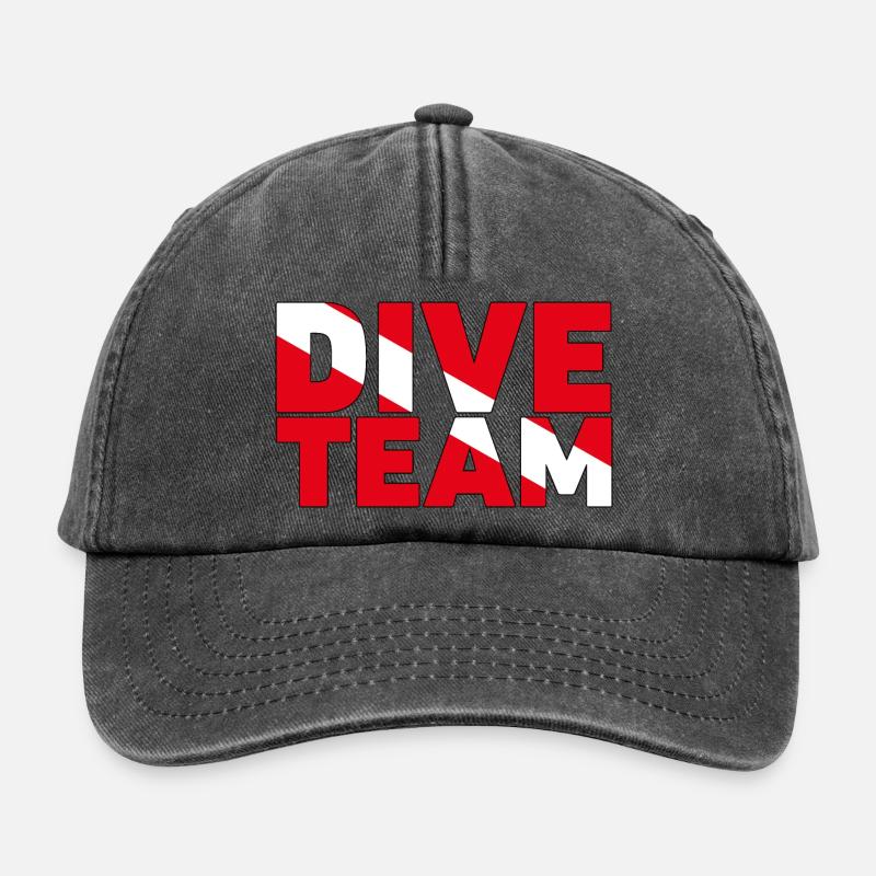 Dive Team. Perfect design for your diving team. - Relaxed Vintage Cap - vintage black