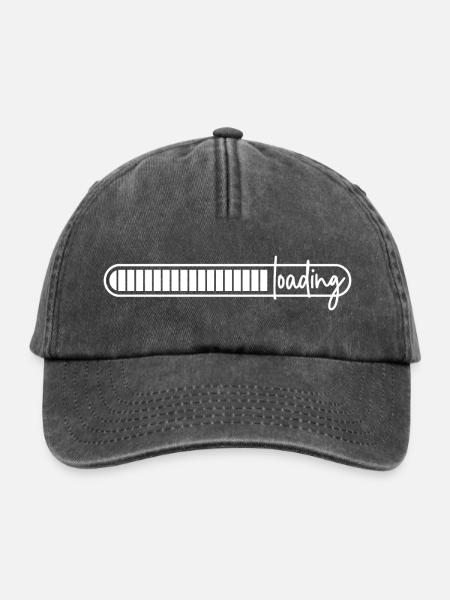 Ladebalken - lädt - wird geladen - loading - Relaxed Vintage Cap - Vintage Schwarz