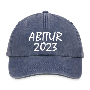 Abitur 2023 - Relaxed Vintage Cap - Vintage Denim - Vorne