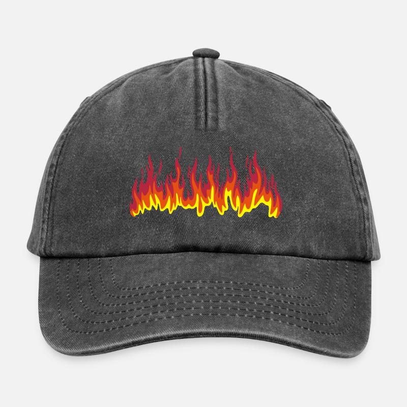 Feux - Casquette vintage décontractée - noir vintage