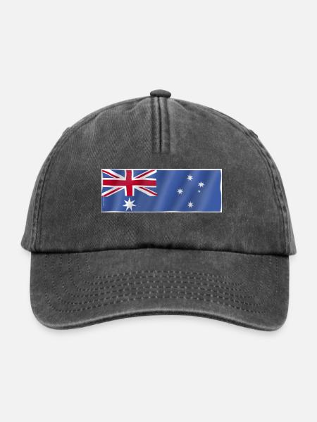 Flagge Australien - Relaxed Vintage Cap - Vintage Schwarz