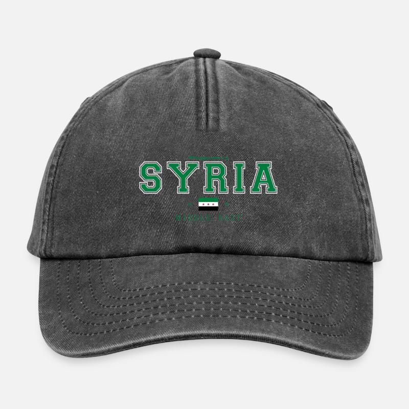 Syria - Relaxed Vintage Cap - vintage black