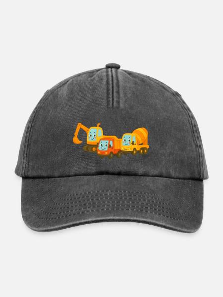 Baustelle - Relaxed Vintage Cap - Vintage Schwarz