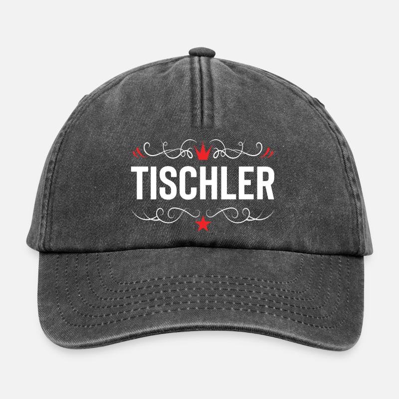 Tischler Beruf - Relaxed Vintage Cap - Vintage Schwarz