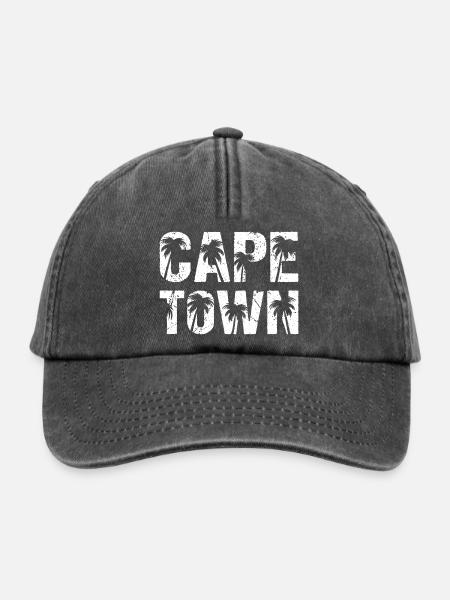 Cape Town Palmen Kapstadt - Relaxed Vintage Cap - Vintage Schwarz