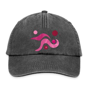 Yoga design_52 - Relaxed Vintage Cap - vintage black - Front