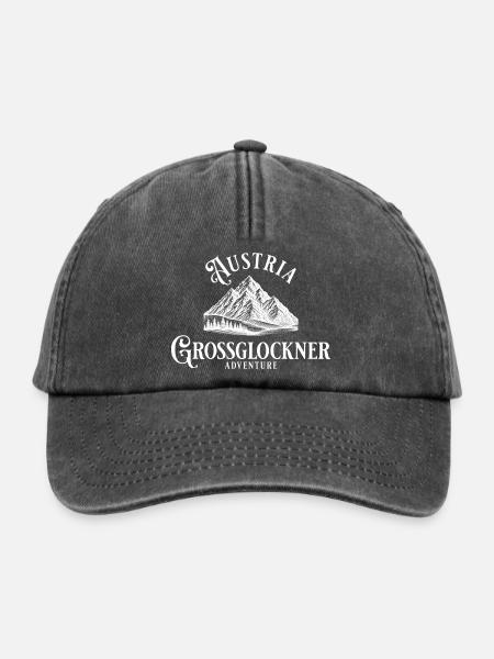 Austria Großglockner – Adventure Alpen Design - Relaxed Vintage Cap - Vintage Schwarz