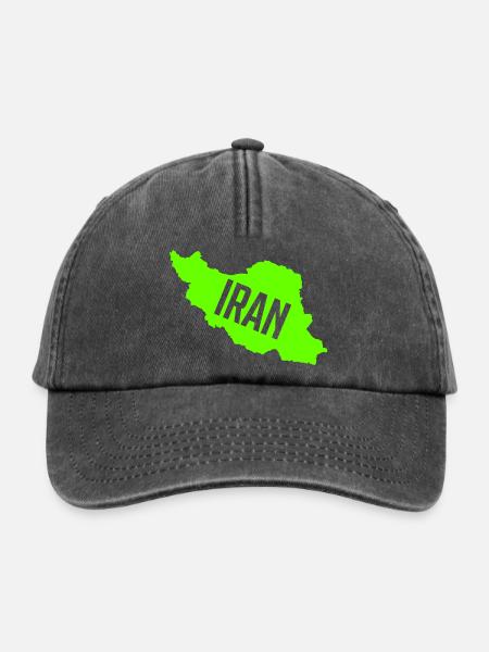 Iran Land Country - Relaxed Vintage Cap - Vintage Schwarz