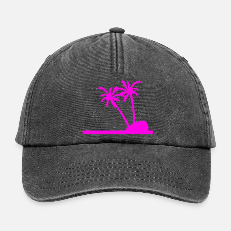 Palm trees - Relaxed Vintage Cap - vintage black