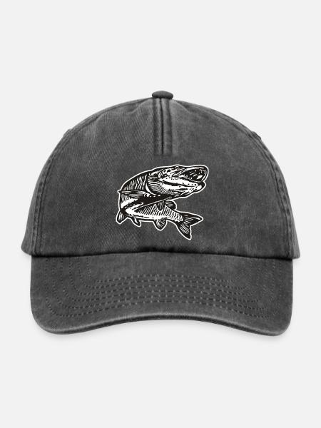 Hecht mit kontur - Relaxed Vintage Cap - Vintage Schwarz
