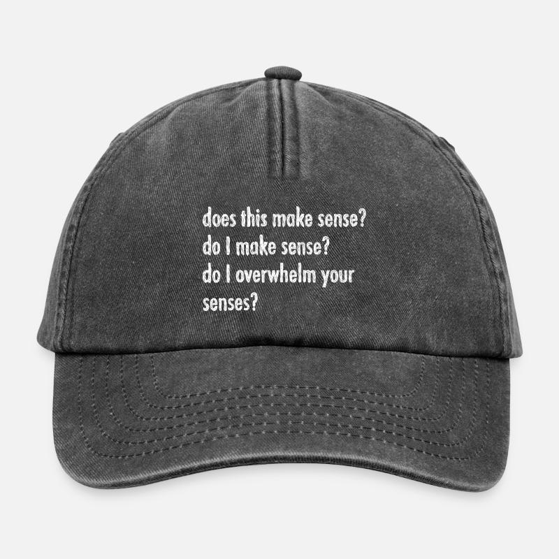 Does this make sense? - Relaxed Vintage Cap - vintage black