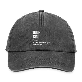 Golf - Relaxed Vintage Cap - Vintage Schwarz - Vorne