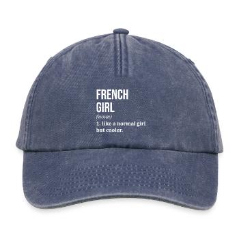 France - Relaxed Vintage Cap - vintage denim - Front