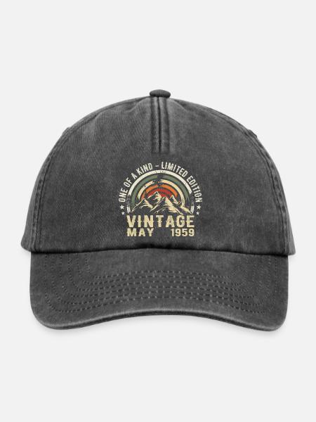 Mai 1959 - Mai 1959 - Relaxed Vintage Cap - Vintage Schwarz