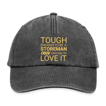 Storeman Crazy - Relaxed Vintage Cap - Vintage Schwarz - Vorne