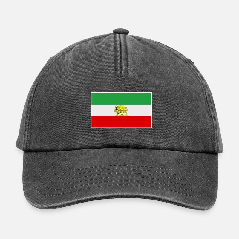 Iran Flag - Relaxed Vintage Cap - vintage black