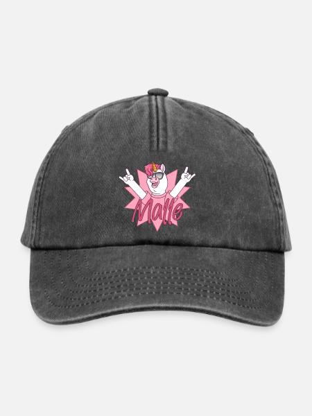 Malle Outfit Einhorn - Relaxed Vintage Cap - Vintage Schwarz