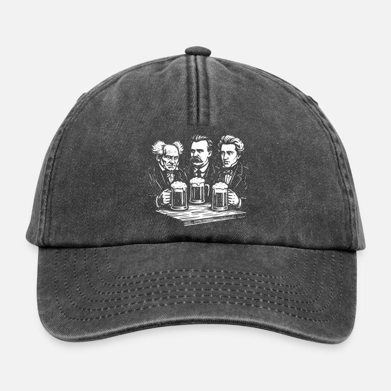 Deutscher Philosophenpub - Relaxed Vintage Cap - Vintage Schwarz