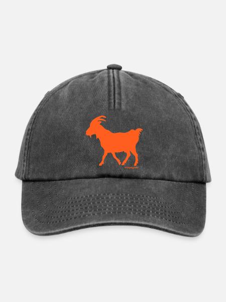 Ziege Sündenbock orange - Relaxed Vintage Cap - Vintage Schwarz